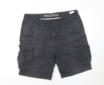 Mens UK Size L Nautica Regular Fit Cargo Shorts