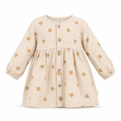 Rabbit Bear Beige Corduroy Shirt Dress 12 Months Unisex Baby Long Sleeve