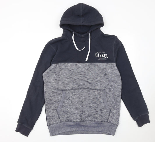 Mens UK Size L Diesel Grey Pullover Hoodie