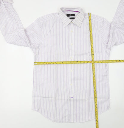 Mens UK Collar Size 16 Jeff Banks Smart White  Dress Shirt