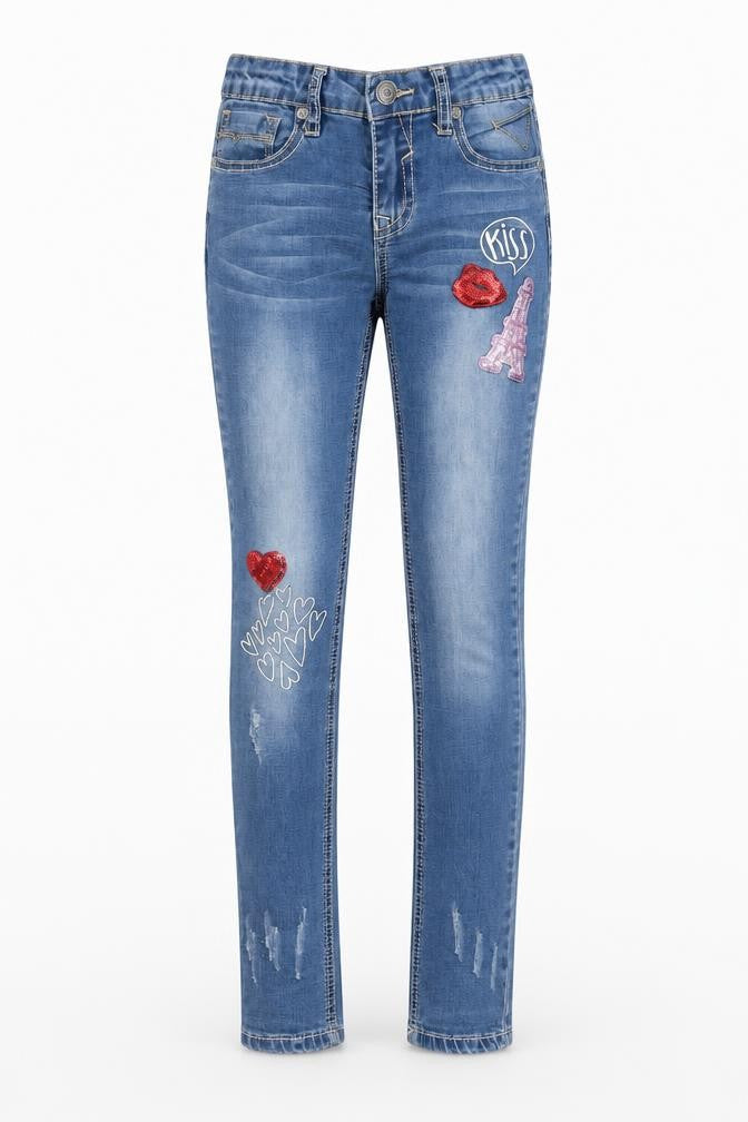 Teenss UK Size 10 VIGOSS Slim Fit Skinny Blue Jeans
