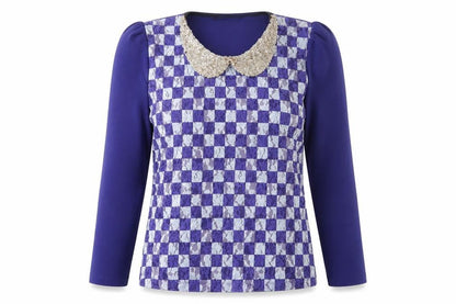 Womens UK Size L Benter Blue Classic Blouse