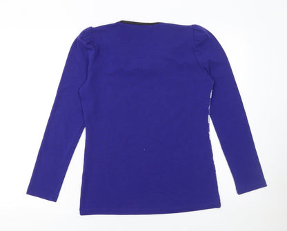 Womens UK Size L Benter Blue Classic Blouse
