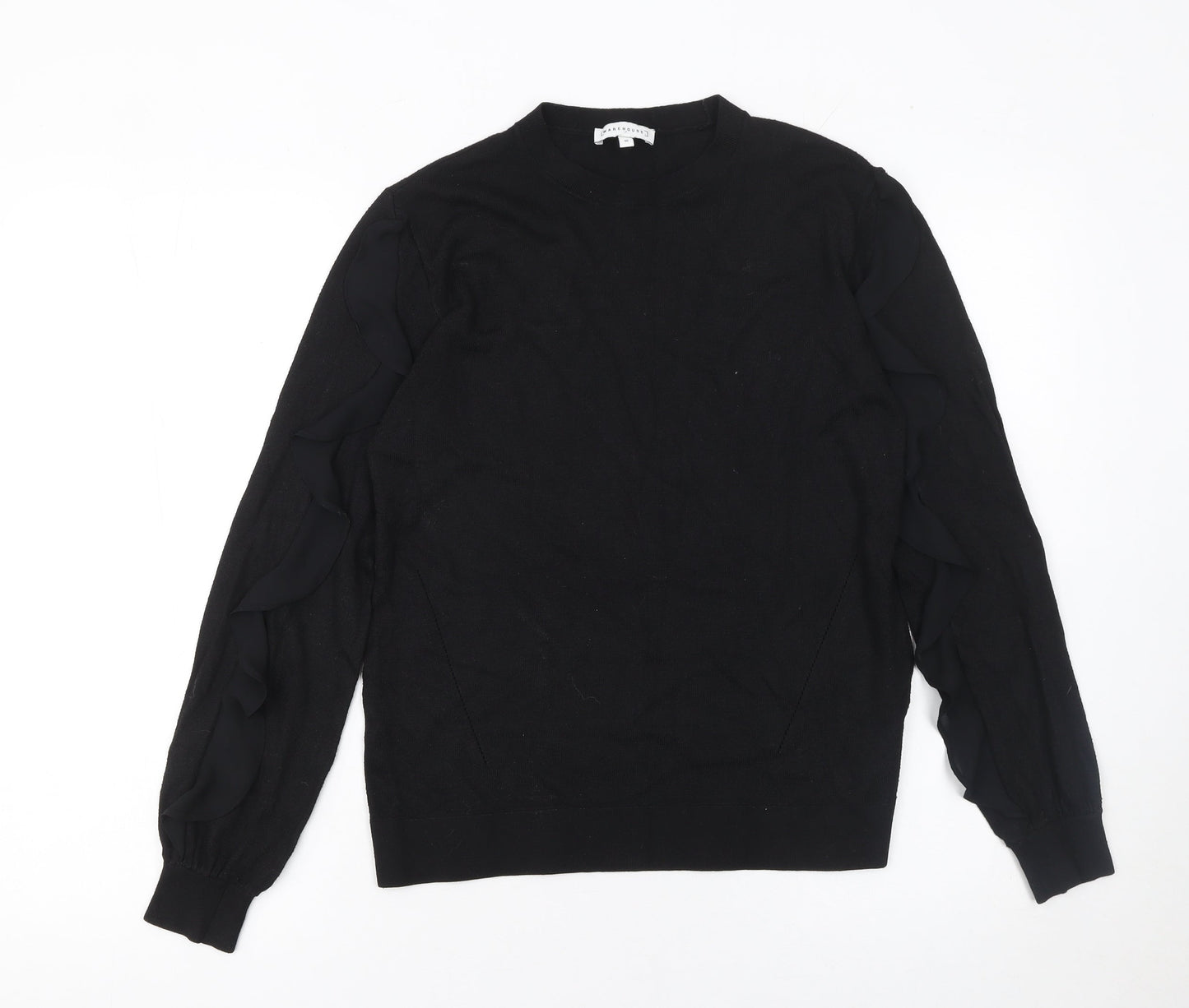 Womens UK Size 10 Warehouse Black Pullover Jumper