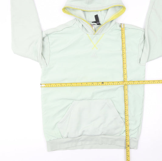 Girls UK Size 16 Years adidas Green Pullover Hoodie