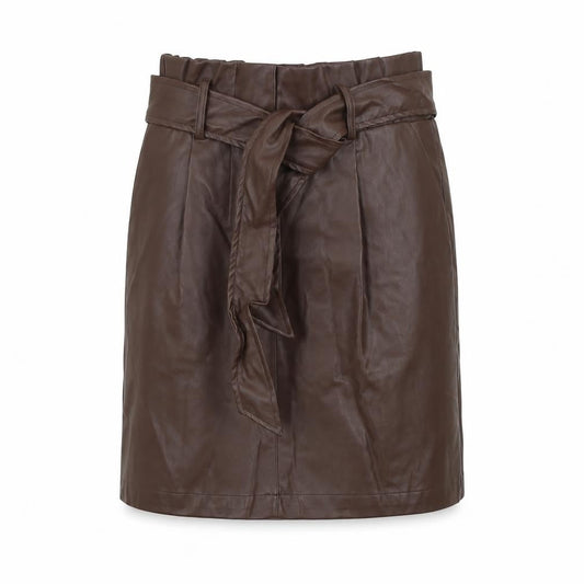 Womens UK Size 8 New Look Straight & Pencil Faux Leather Skirt