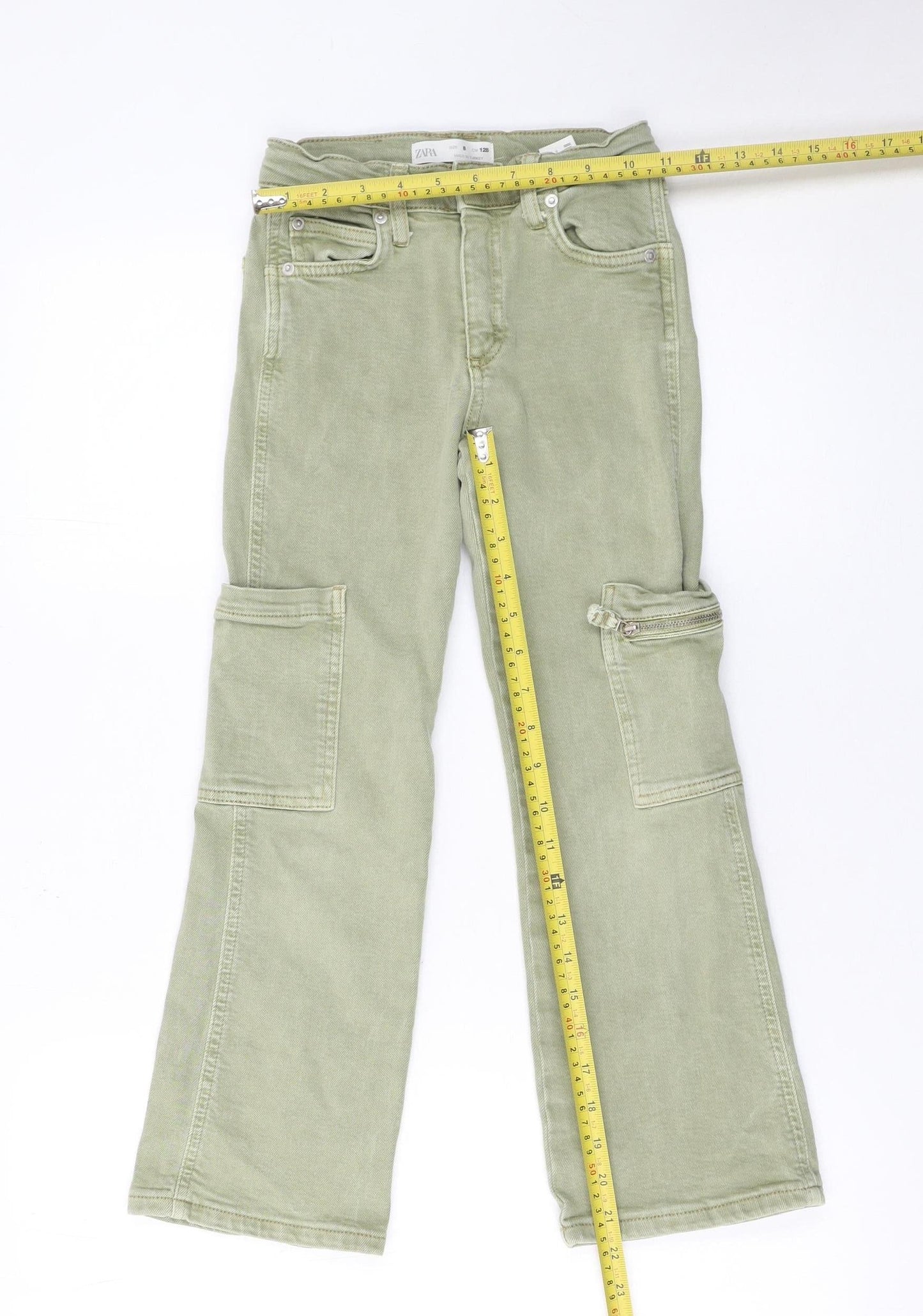 Girls UK Size 8 Years Zara Regular Fit Straight Jeans
