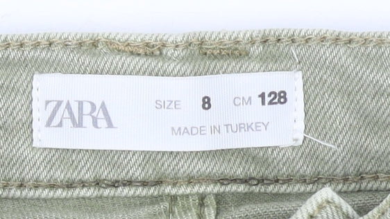 Girls UK Size 8 Years Zara Regular Fit Straight Jeans
