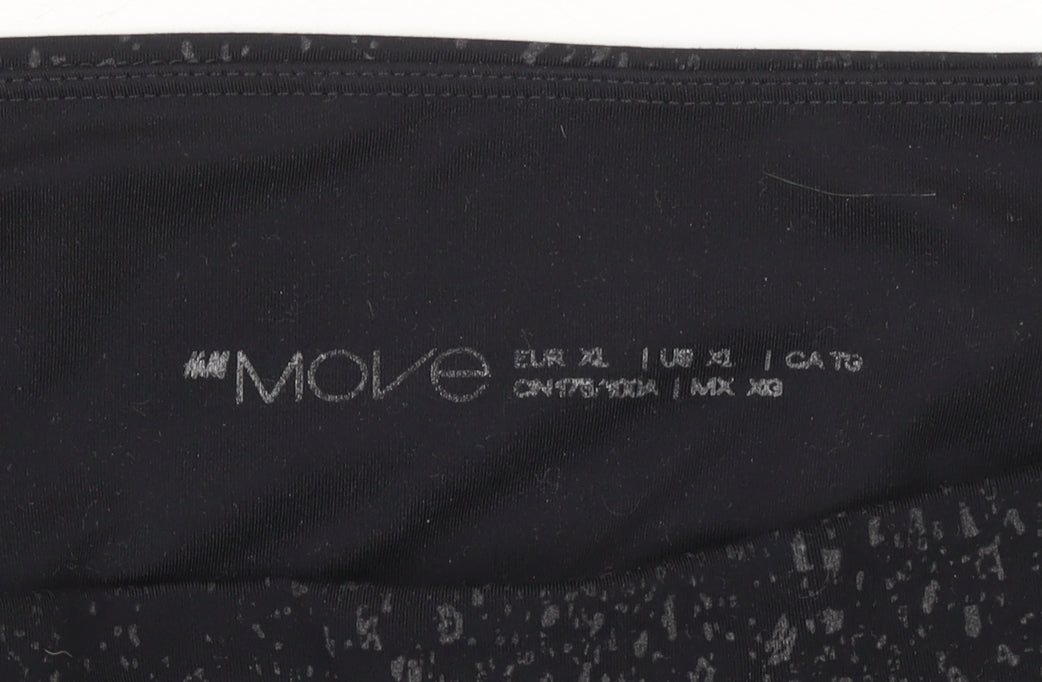 Womens UK Size XL H&M Slim Fit Cropped Black Leggings