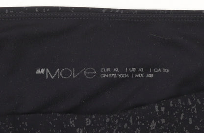 Womens UK Size XL H&M Slim Fit Cropped Black Leggings