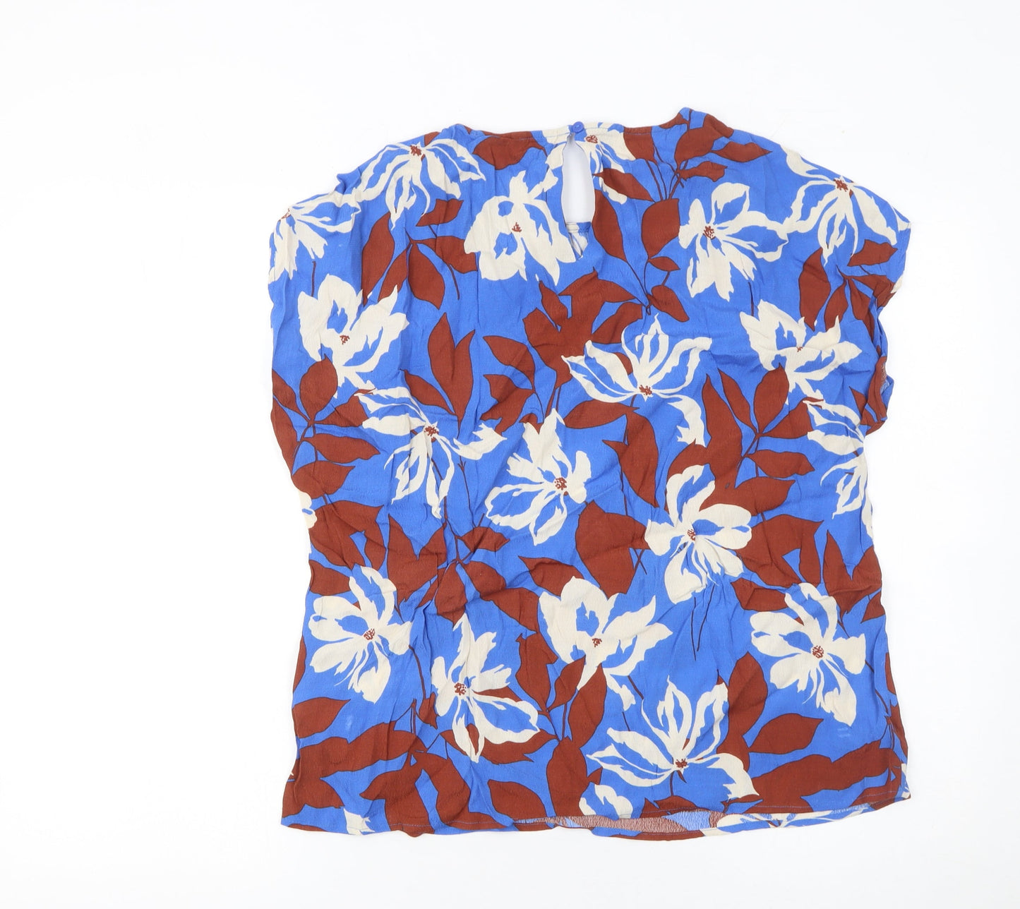 Womens UK Size M VERO MODA Blue Basic Blouse