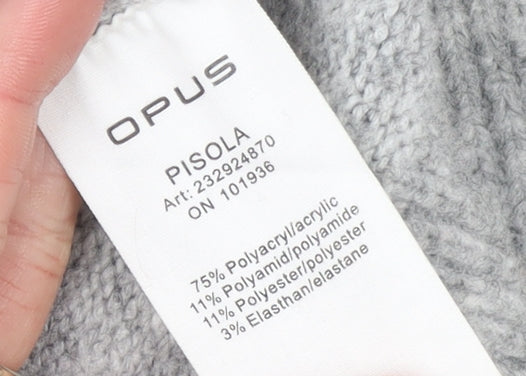 Womens UK Size 12 OPUS Grey Pullover Jumper