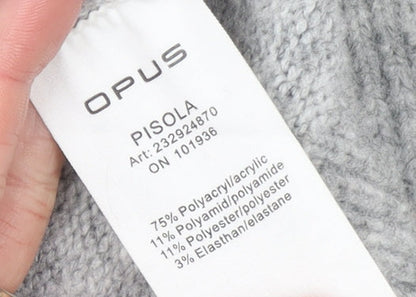 Womens UK Size 12 OPUS Grey Pullover Jumper