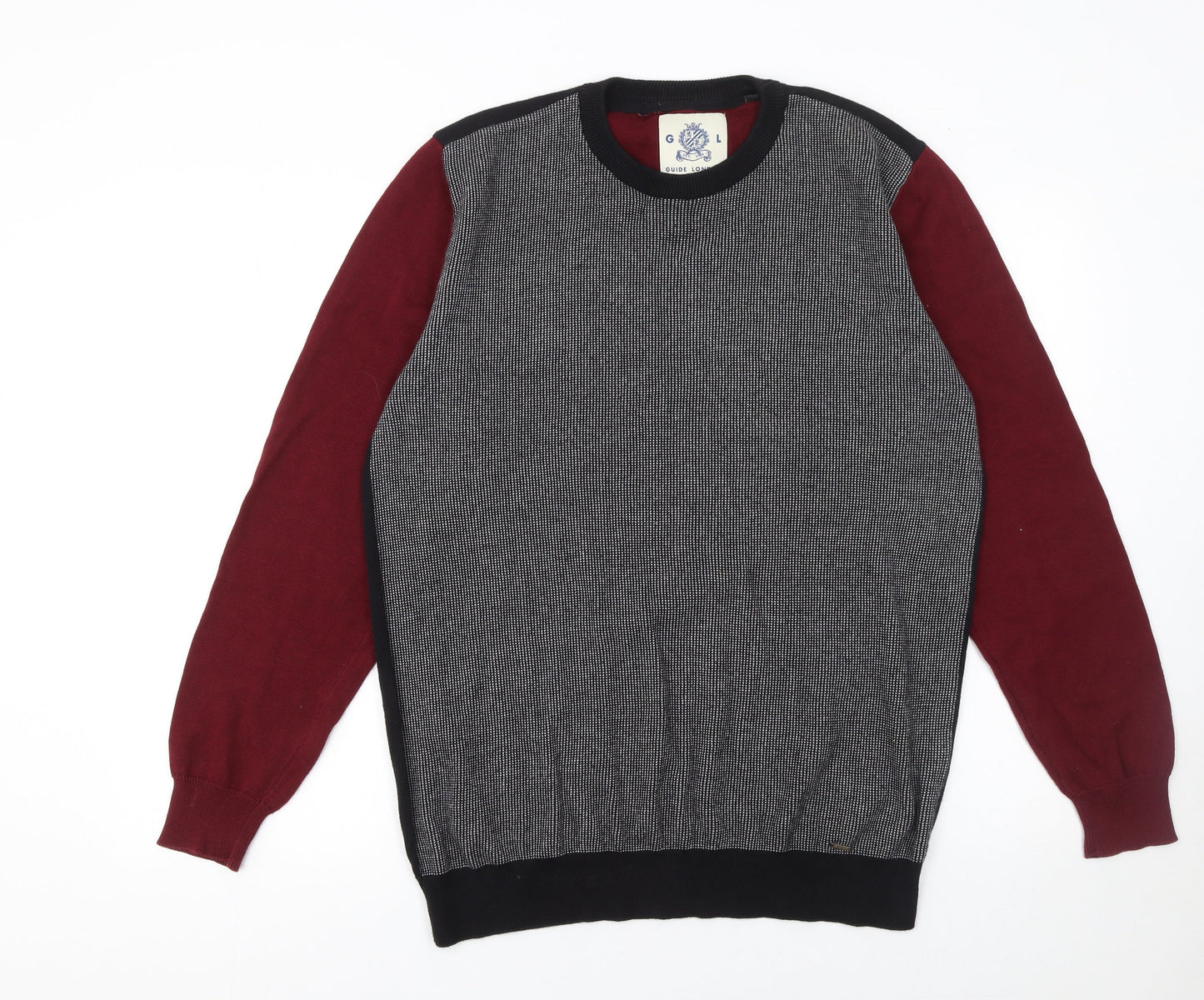 Mens UK Size L Guide London Multicoloured Pullover Jumper