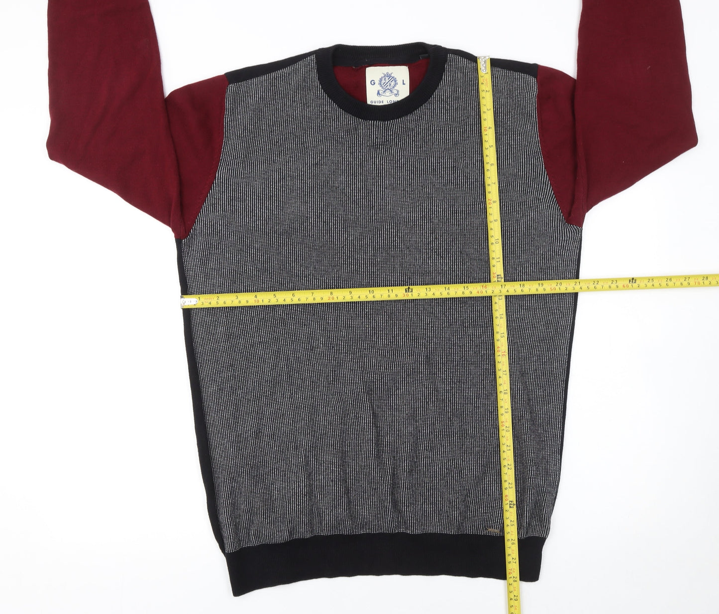 Mens UK Size L Guide London Multicoloured Pullover Jumper