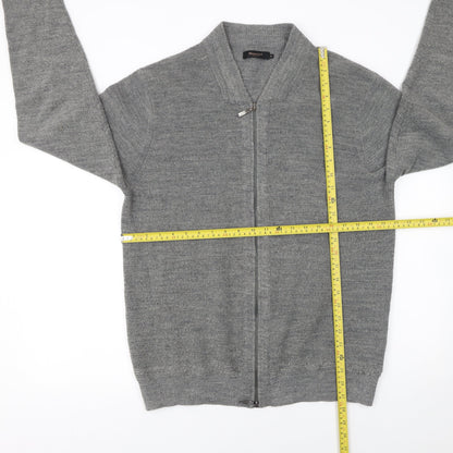 Womens UK Size L Moncrief Grey Full Zip Jumper