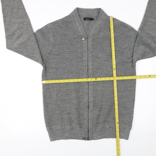 Womens UK Size L Moncrief Grey Full Zip Jumper