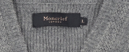 Womens UK Size L Moncrief Grey Full Zip Jumper