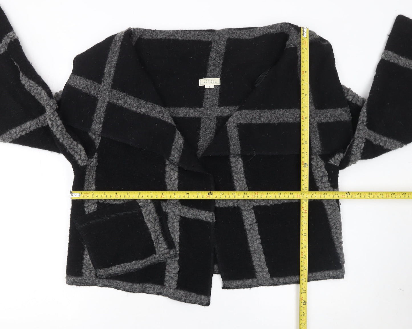 Womens UK Size S Tutta Natura Black Cardigan Jumper