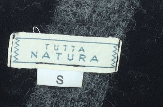 Womens UK Size S Tutta Natura Black Cardigan Jumper