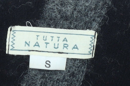 Womens UK Size S Tutta Natura Black Cardigan Jumper