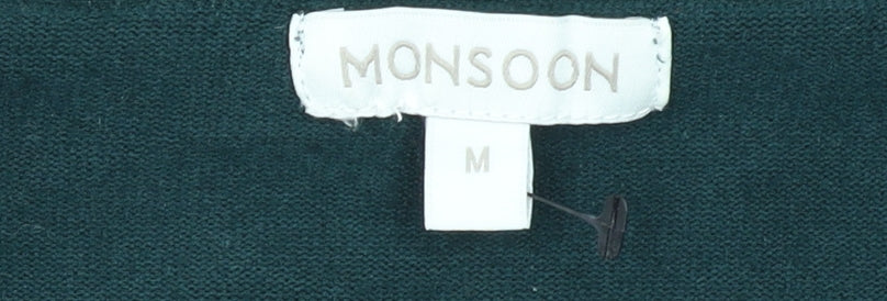 Womens UK Size M Monsoon Green Pullover Jumper