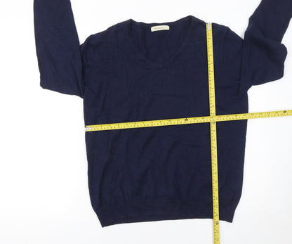 Mens UK Size M Woolovers Blue Pullover Jumper