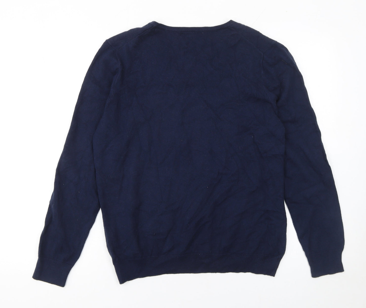 Mens UK Size M Woolovers Blue Pullover Jumper