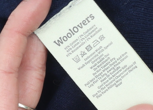 Mens UK Size M Woolovers Blue Pullover Jumper