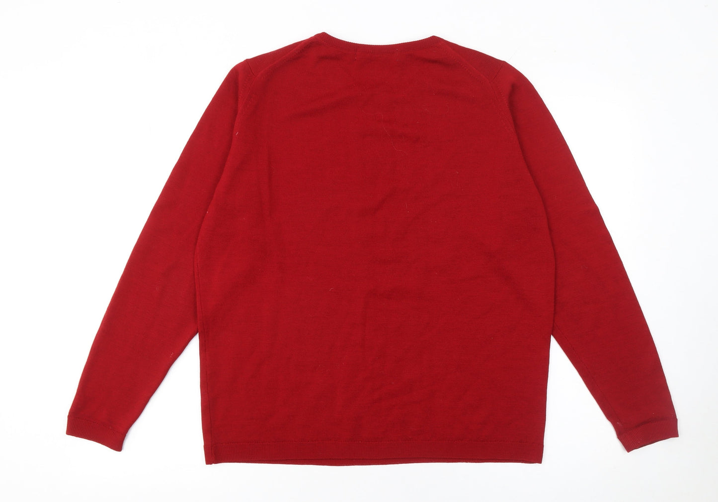 Womens UK Size 1820 EWM Red Pullover Jumper