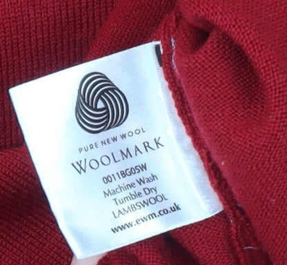 Womens UK Size 1820 EWM Red Pullover Jumper