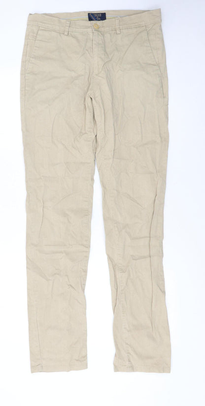 Mens UK Size M Turtle Slim Fit Chino Beige Trousers