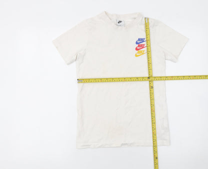 Boys UK Size M Nike White BasicJerseyPullover T-Shirt