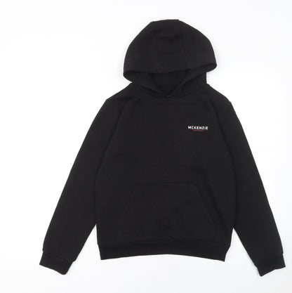 Boys UK Size 10-12 Years McKenzie Black Pullover Hoodie