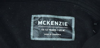 Boys UK Size 10-12 Years McKenzie Black Pullover Hoodie
