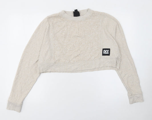 Womens UK Size S IVY PARK Beige Pullover Sweatshirt