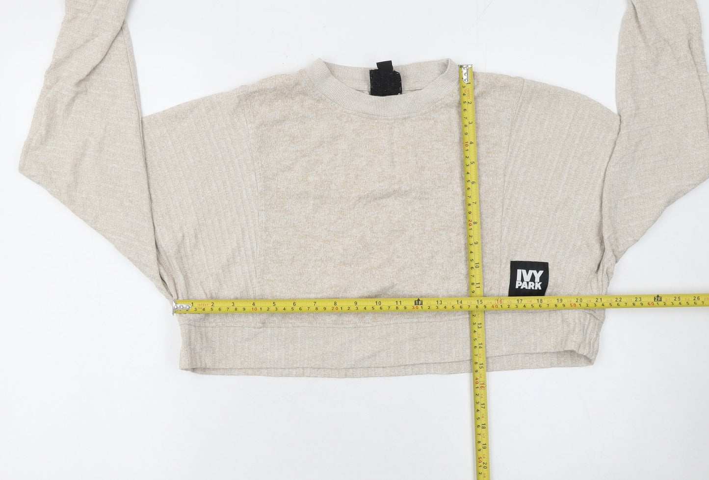 Womens UK Size S IVY PARK Beige Pullover Sweatshirt
