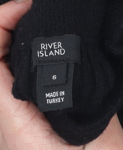 Womens UK Size 6 River Island Black Pullover Jumper