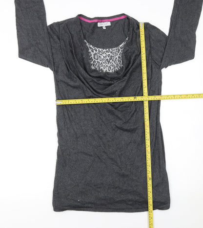 Womens UK Size 14 Marks and Spencer Grey Tunic Jumper