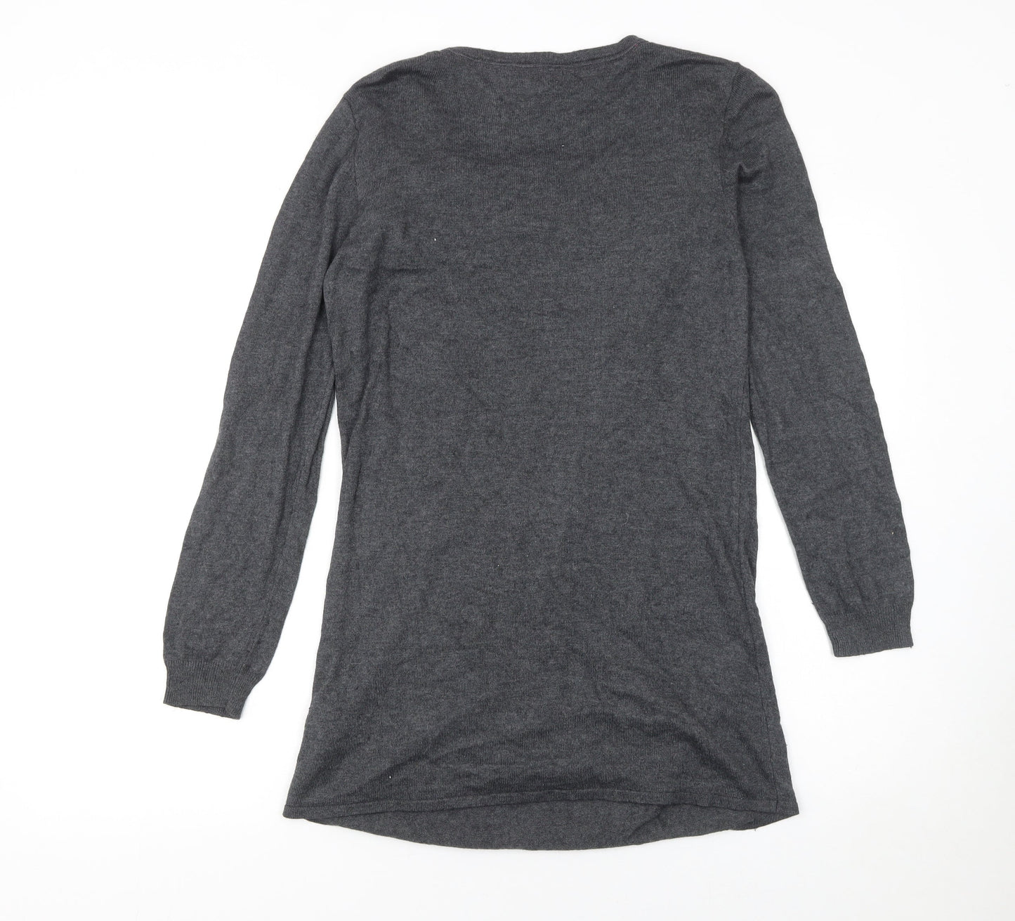 Womens UK Size 14 Marks and Spencer Grey Tunic Jumper