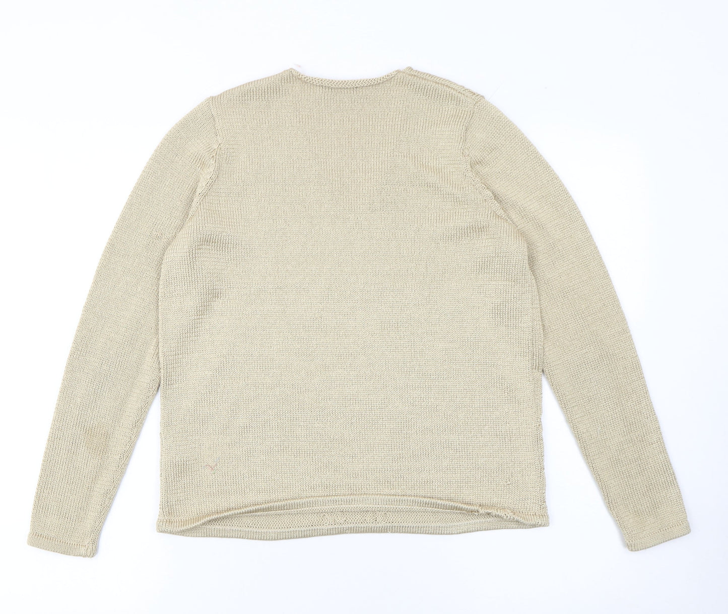 Womens UK Size 14 Marks and Spencer Beige Pullover Jumper