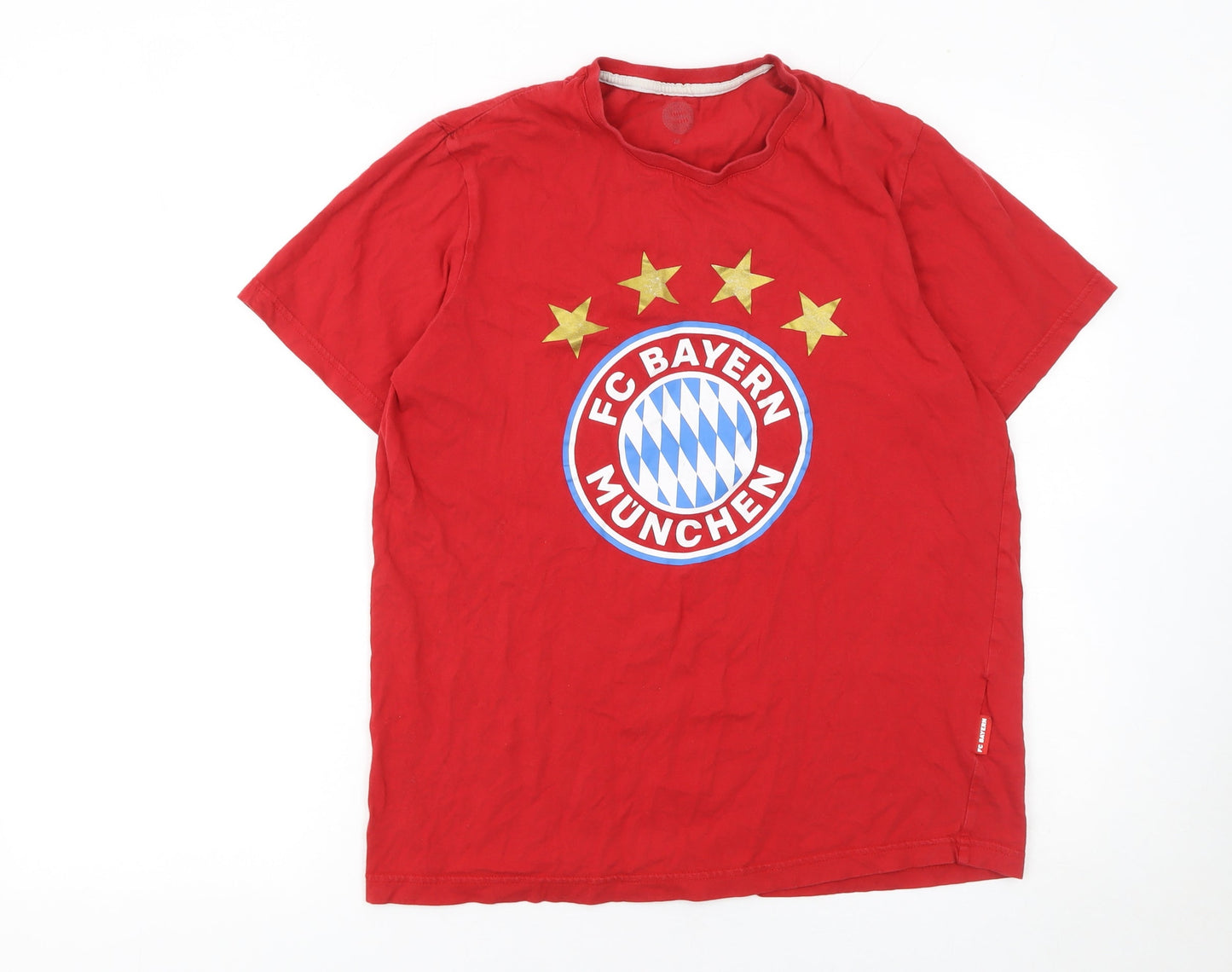 Mens UK Size M FC Bayern München Red  T-Shirt