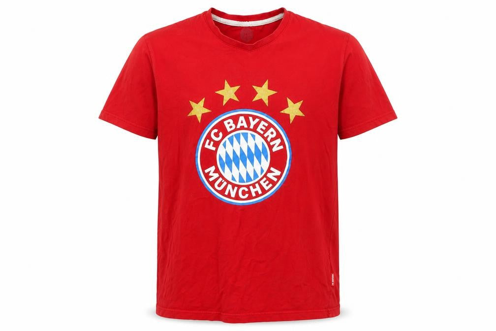 Mens UK Size M FC Bayern München Red  T-Shirt