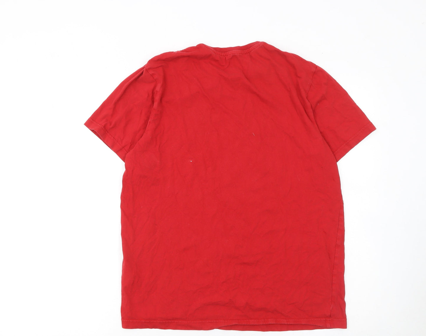 Mens UK Size M FC Bayern München Red  T-Shirt