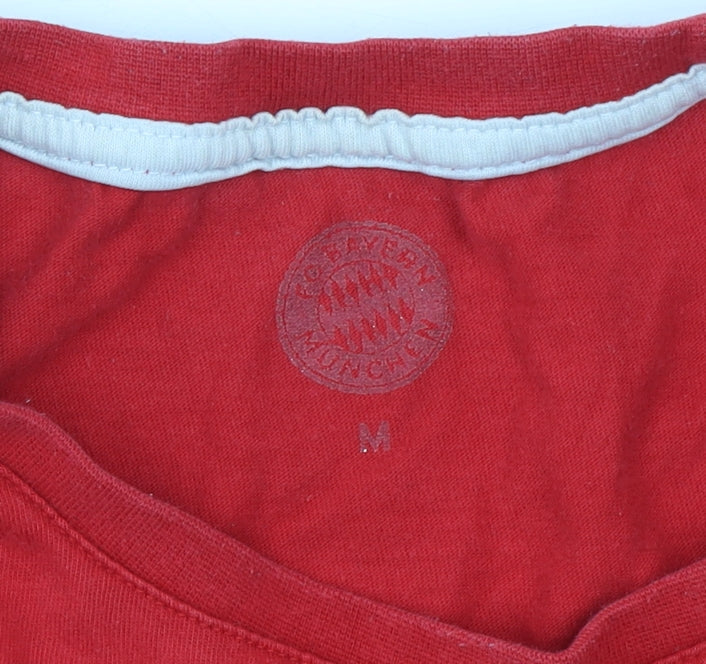 Mens UK Size M FC Bayern München Red  T-Shirt