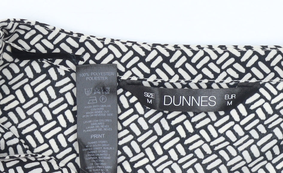 Womens UK Size M Dunnes Black Basic Blouse