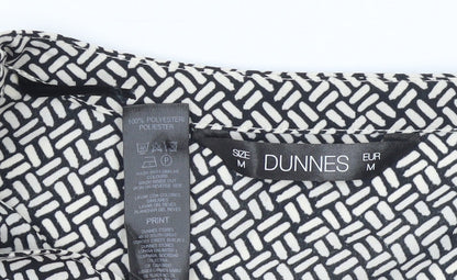Womens UK Size M Dunnes Black Basic Blouse
