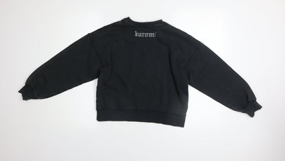 H&M Girls Black Kuromi Rhinestone Pullover Sweatshirt 11-12 Years