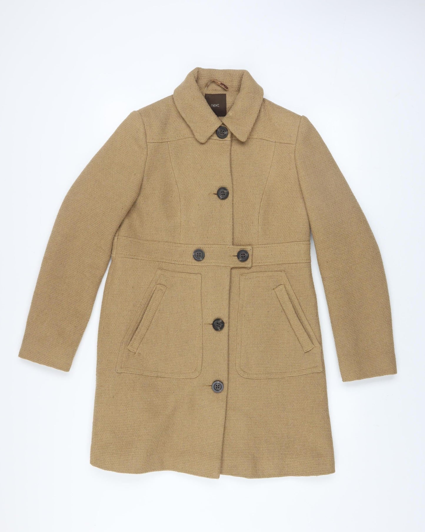 Womens UK Size 8 NEXT Beige Overcoat