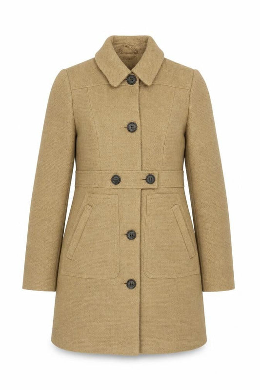 Womens UK Size 8 NEXT Beige Overcoat